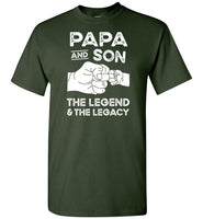 Papa and Son the Legend and the Legacy Shirt for Men