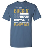 Best Buckin Grandpa Ever Shirt - Funny Deer Hunting Gift for Men