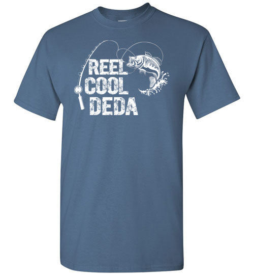 Reel Cool Deda Fishing Themed Shirt for Serbian Grandpa