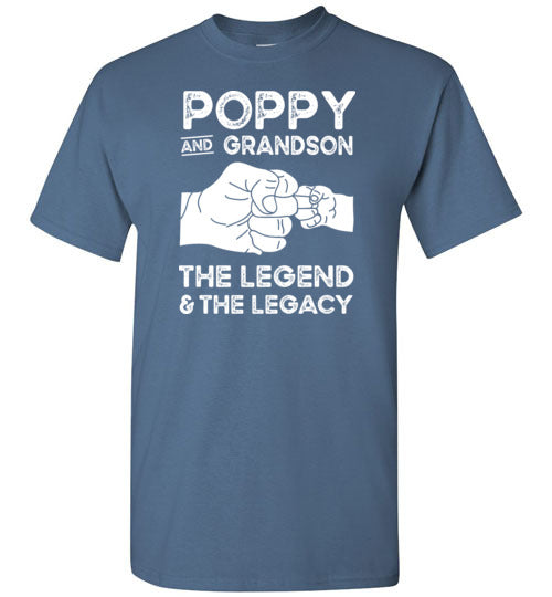 Poppy and Grandson the Legend and the Legacy Shirt for Men