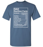 Dad Nutrition Facts Shirt for Men
