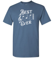 Best Dad Ever Music Notes Shirt
