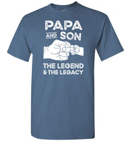 Papa and Son the Legend and the Legacy Shirt for Men