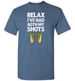 Relax I've Had Both My Shots Fun y Tequila Vaccination Shirt