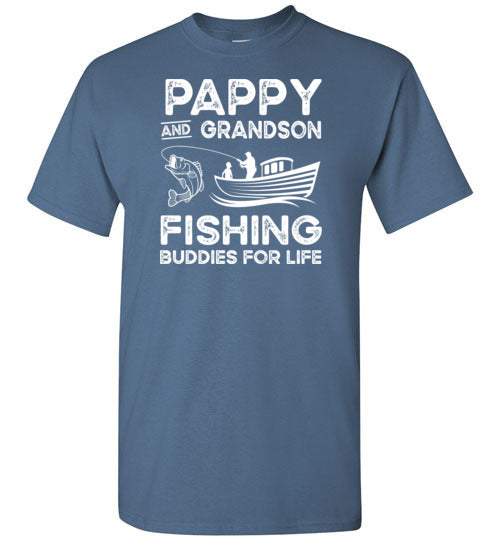 Pappy and Grandson Fishing Buddies for Life Matching Shirt for Men