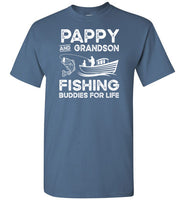 Pappy and Grandson Fishing Buddies for Life Matching Shirt for Men