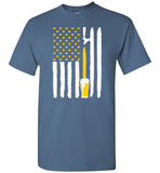 American Flag Beer Tap Shirt Give for Craft Beer Lovers and Brewers