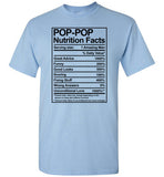 Pop-Pop Nutrition Facts Shirt