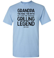 Grandpa the Man the Myth the Grilling Legend Shirt