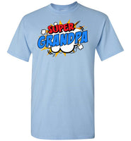 Super Grandpa Cartoon Bubble Retro Comic Style Shirt