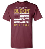Best Buckin Uncle Ever Shirt - Funny Deer Hunting Shirt for Men