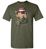 Golden Retriever Santa Hat Christmas Shirt for Men Women Kids