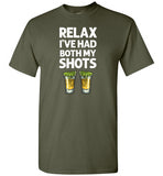 Relax I've Had Both My Shots Fun y Tequila Vaccination Shirt