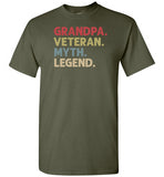 Grandpa Veteran Myth Legend Shirt for Men Military Vet Gift