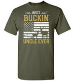 Best Buckin Uncle Ever Shirt - Funny Deer Hunting Shirt for Men