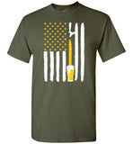American Flag Beer Tap Shirt Give for Craft Beer Lovers and Brewers