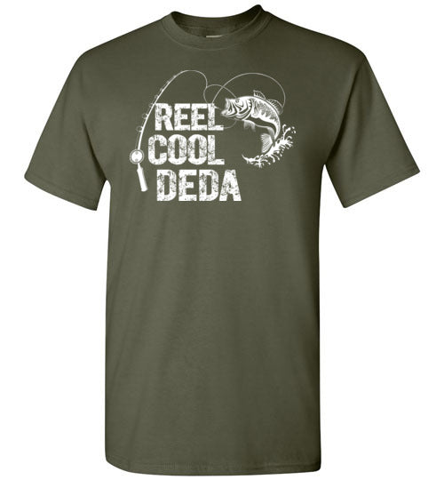 Reel Cool Deda Fishing Themed Shirt for Serbian Grandpa