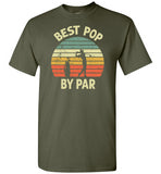 Best Pop By Par Golf Shirt for Men Grandpa Golfing Tee Gift