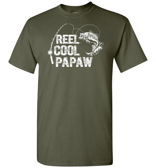 Reel Cool Papaw Fishing Shirt for Grandpa Fisherman Gift