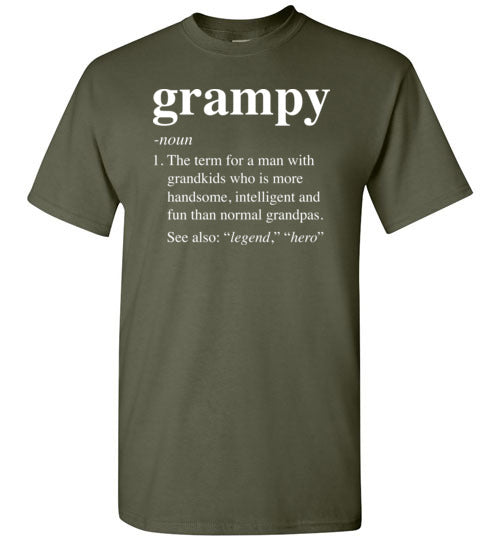 Grampy Definition Shirt for Men Grandpa
