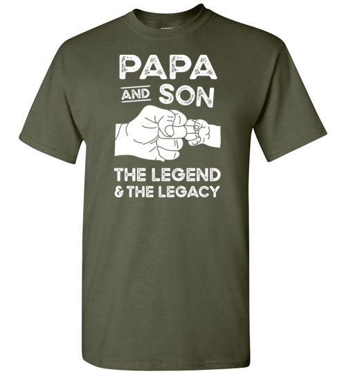 Papa and Son the Legend and the Legacy Shirt for Men