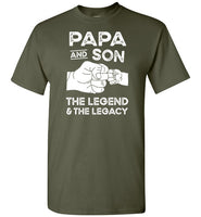 Papa and Son the Legend and the Legacy Shirt for Men