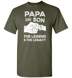 Papa and Son the Legend and the Legacy Shirt for Men