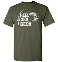 Reel Cool Deda Fishing Themed Shirt for Serbian Grandpa Men