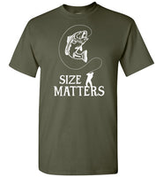 Size Matters Funny Fishing Shirt for Men
