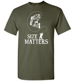 Size Matters Funny Fishing Shirt for Men