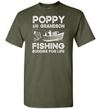 Poppy and Grandson Fishing Buddies for Life Matching Shirt for Men
