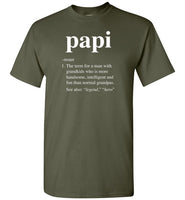 Papi Definition Shirt for Men Grandpa