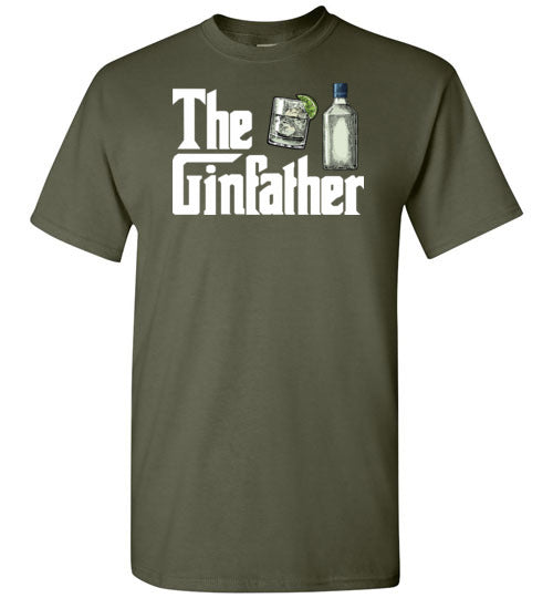 The Ginfather Funny Shirt for Men Gin Drinkers Lovers