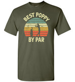 Best Poppy By Par Golf Shirt for Men Grandpa Golfing Tee Gift