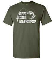 Reel Cool Grandpop Shirt for Men Fisherman Grandpa