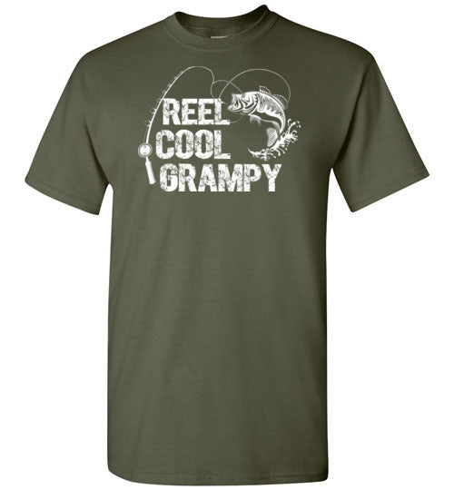 Reel Cool Grampy Fishing Shirt for Men Gift for Fisherman Grandpa