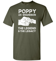Poppy and Grandson the Legend and the Legacy Shirt for Men
