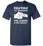 Pawpaw and Grandson the Legend and the Legacy Shirt for Men