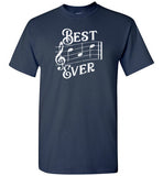 Best Dad Ever Music Notes Shirt