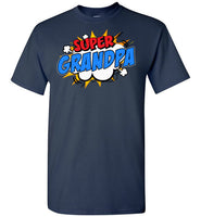 Super Grandpa Cartoon Bubble Retro Comic Style Shirt