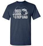 Reel Cool Stepdad Fishing Shirt for Men Gift for Fisherman Stepdad Step Father