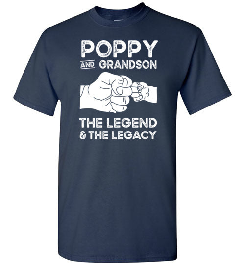 Poppy and Grandson the Legend and the Legacy Shirt for Men