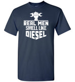 Real Men Smell Like Diesel Shirt for Men Mechanic Gift for Dad Grandpa
