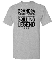Grandpa the Man the Myth the Grilling Legend Shirt