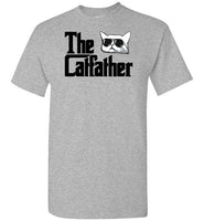 The Catfather Funny Cat Dad Shirt for Men Cat Lovers
