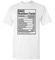 Dad Nutriton Facts Shirt
