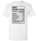 Dad Nutriton Facts Shirt