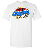 Super Grandpa Cartoon Bubble Retro Comic Style Shirt