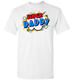 Super Daddy Cartoon Bubble Retro Comic Style Shirt
