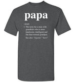 Papa Definition Shirt for Men Grandpa